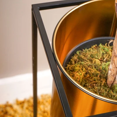 Gambar Informa Pot Tanaman Dengan Stand 70.5 cm - Gold