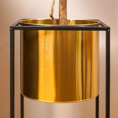 Gambar Informa Pot Tanaman Dengan Stand 70.5 cm - Gold