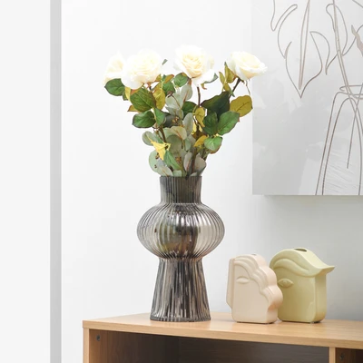 Gambar Informa Bunga Artifisial Single Rose 5x9x65 cm - Krem