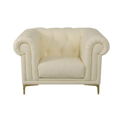 Gambar Domicil Bach Three Sofa Kulit 1 Seater - Putih
