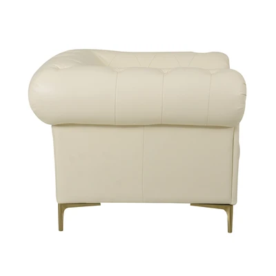 Gambar Domicil Bach Three Sofa Kulit 1 Seater - Putih