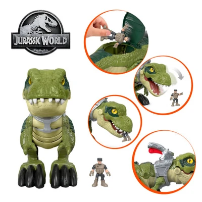 Gambar Fisher Price Figure Jurassic World Imaginext Mega Mouth T-rex Gbn14