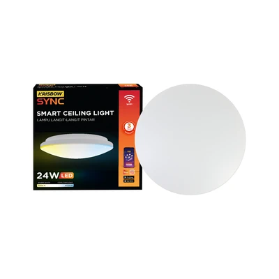 Gambar Krisbow Sync Smart Lampu Langit-langit Wifi 24 Watt