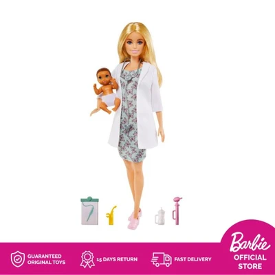 Gambar Barbie Set Boneka Carriers Baby Doctor Gvk03