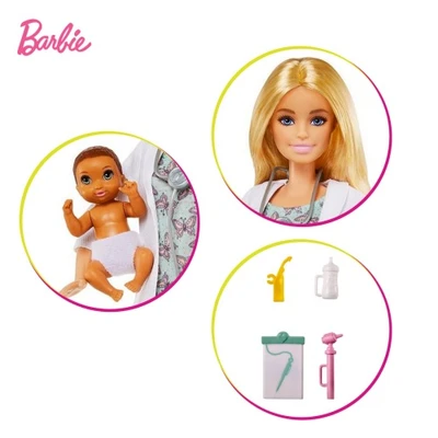 Gambar Barbie Set Boneka Carriers Baby Doctor Gvk03