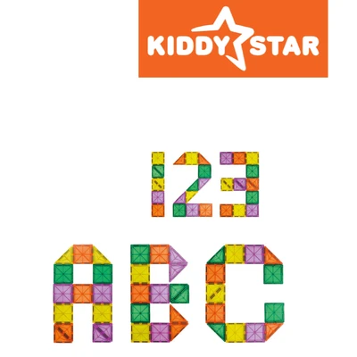 Gambar Kiddy Star Set 14 Pcs Magnetic Tiles Blocks