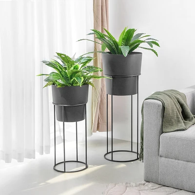 Gambar Informa Pot Dengan Stand Set 2 pcs - Hitam