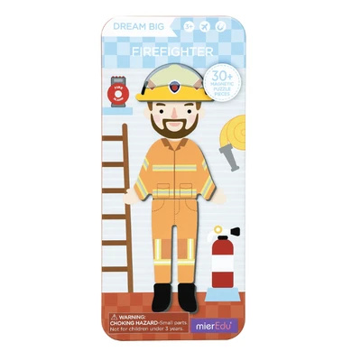 Gambar Mieredu Magnetic Puzzle Firefighter