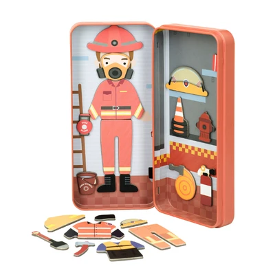 Gambar Mieredu Magnetic Puzzle Firefighter