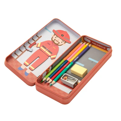Gambar Mieredu Magnetic Puzzle Firefighter
