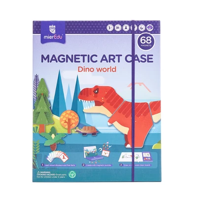 Gambar Mieredu Puzzle Magnetic Art Case Dino World
