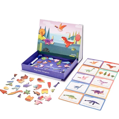 Gambar Mieredu Puzzle Magnetic Art Case Dino World