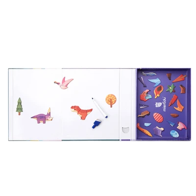 Gambar Mieredu Puzzle Magnetic Art Case Dino World