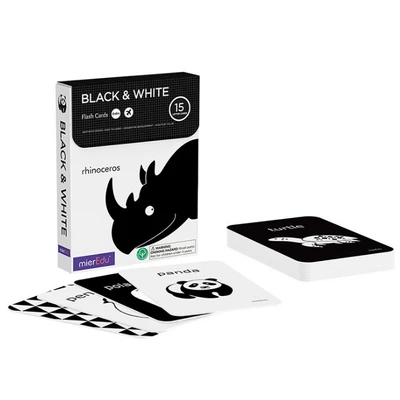 Gambar Mieredu Set Cognitive Flash Cards - Hitam/putih