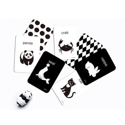 Gambar Mieredu Set Cognitive Flash Cards - Hitam/putih