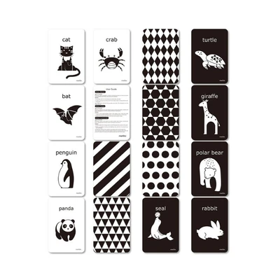 Gambar Mieredu Set Cognitive Flash Cards - Hitam/putih