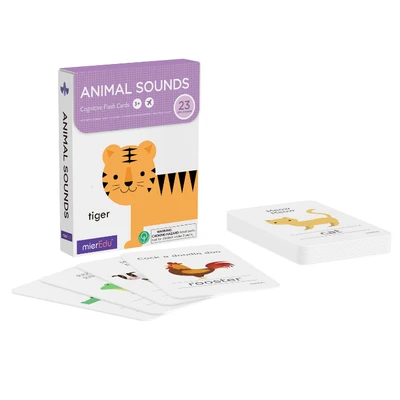 Gambar Mieredu Set Cognitive Flash Card Animal Sound