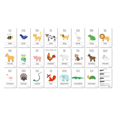 Gambar Mieredu Set Cognitive Flash Card Animal Sound