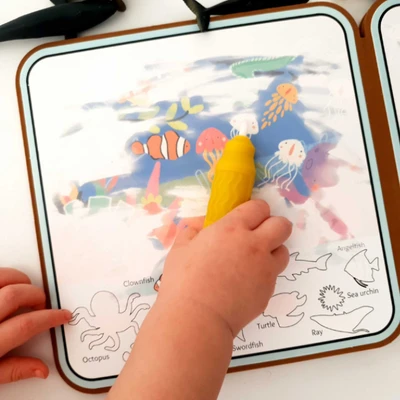 Gambar Mieredu Set Magic Water Doodle Book Sea World