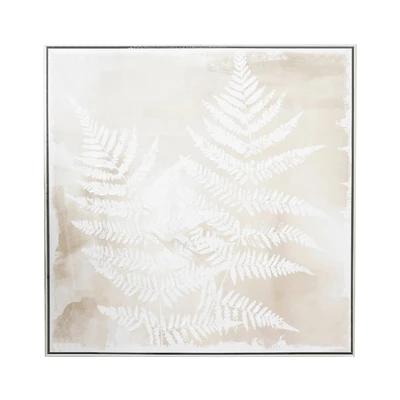 Gambar Informa Lukisan Kanvas Handmade & Print Leaves 82.5x82.5 cm - Mix