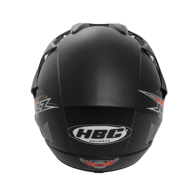 Gambar Hbc Nozz Helm Half Face Motor Doff - Hitam