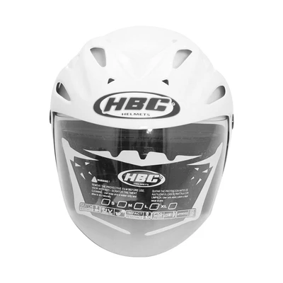 Gambar Hbc Titan Helm Half Face Motor Gloss - Putih