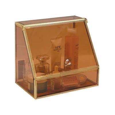Gambar Informa Kotak Kosmetik Dengan Tutup 24x16x22 cm - Gold