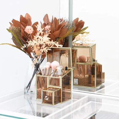 Gambar Informa Organizer Kosmetik 15.5x11.2x21 cm - Gold