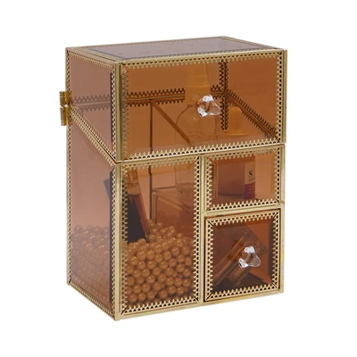 Gambar Informa Organizer Kosmetik 15.5x11.2x21 cm - Gold