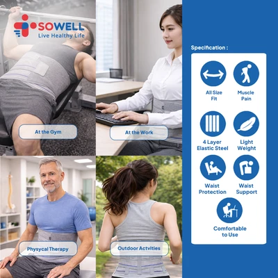 Gambar Sowell Ukuran L Premium Penopang Tulang Belakang Ssw206