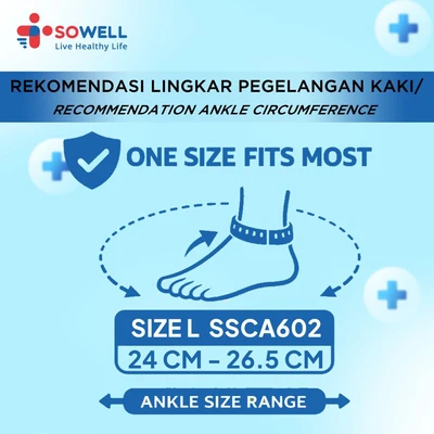 Gambar Sowell Ukuran L Penopang Pergelangan Kaki Ssca602