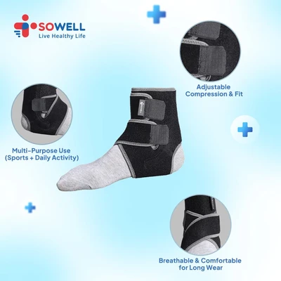 Gambar Sowell Neoprene Penopang Pergelangan Kaki Sspa800