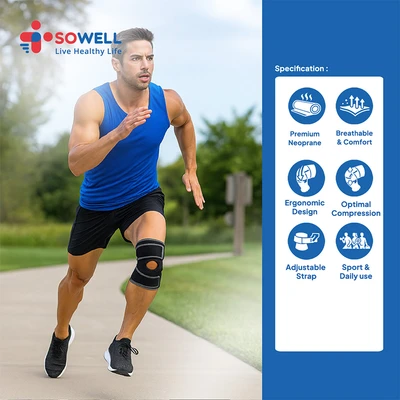 Gambar Sowell Neoprene Penopang Lutut Sspk802