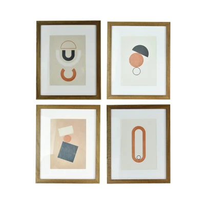 Gambar Informa Bingkai Foto MDF 5R Set 4 Pcs - Cokelat Tua