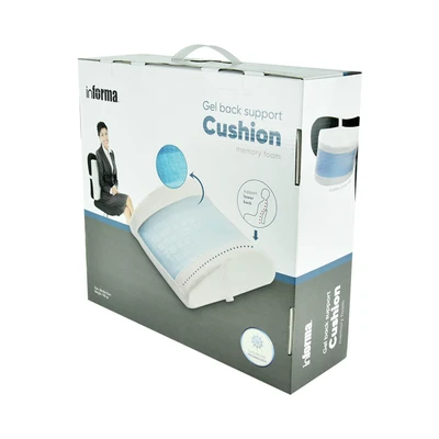 Gambar Informa Bantal Punggung Gel Back Support 38x35x12 cm - Putih