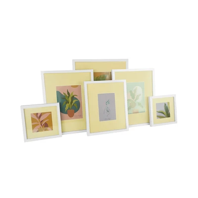 Gambar Informa Bingkai Foto MDF Mix Size Set 6 Pcs - Putih