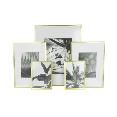 Gambar Informa Bingkai Foto MDF Mix Size Set 5 Pcs - Gold
