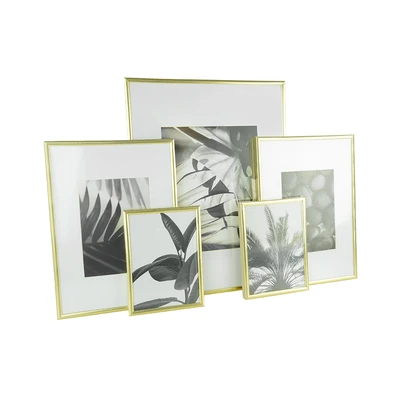 Gambar Informa Bingkai Foto MDF Mix Size Set 5 Pcs - Gold