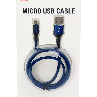 Gambar Ataru Kabel Charger USB-A To Micro USB Nylon Braided - Biru
