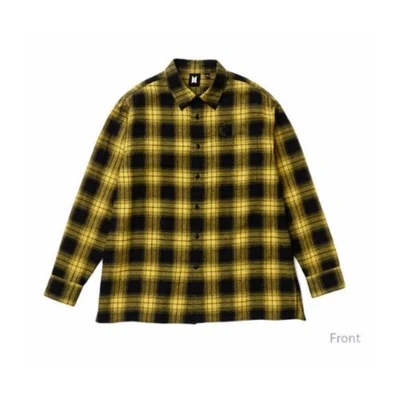 Gambar BTS Ukuran XL Flannel Shirt - Cokelat