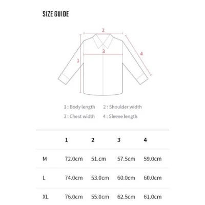 Gambar BTS Ukuran XL Flannel Shirt - Merah