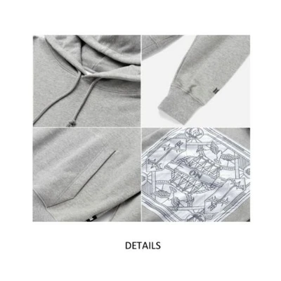 Gambar Bts Ukuran M On Hoodie - Abu-abu Melange