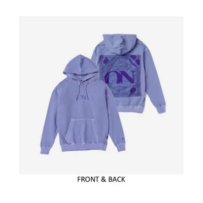 Gambar BTS Ukuran L On Hoodie - Biru