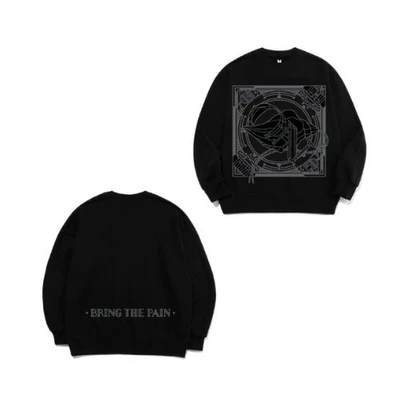 Gambar Bts Ukuran L On Sweatshirt - Hitam