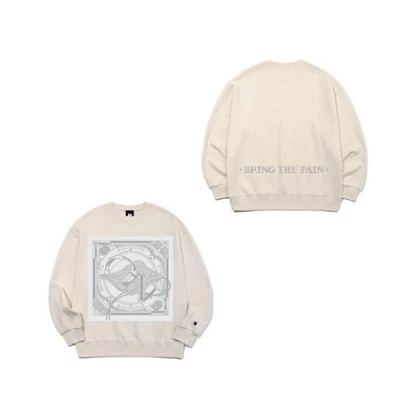 Gambar Bts Ukuran M On Sweatshirt - Krem Beige