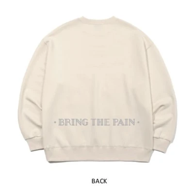 Gambar Bts Ukuran M On Sweatshirt - Krem Beige