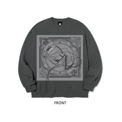 Gambar Bts Ukuran L On Sweatshirt - Abu-abu Tua