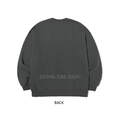 Gambar Bts Ukuran L On Sweatshirt - Abu-abu Tua