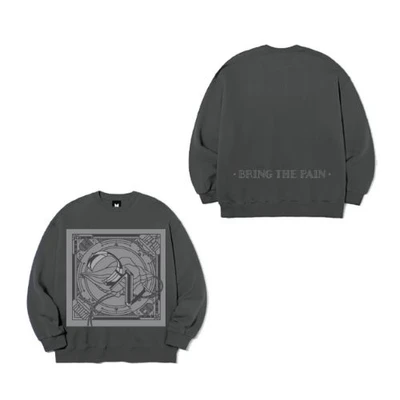 Gambar Bts Ukuran Xl On Sweatshirt - Abu-abu Tua