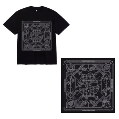 Gambar Bts Ukuran M On Tee T-shirt 03 - Hitam